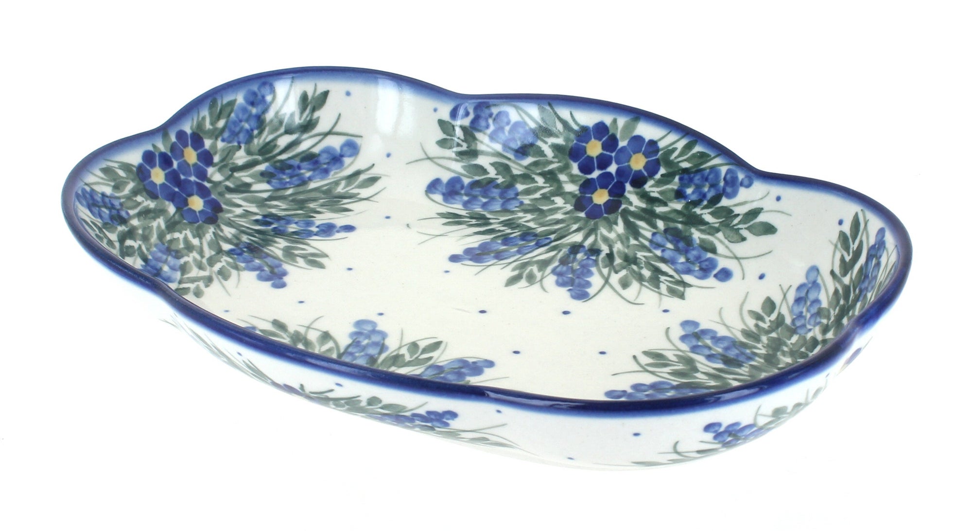 WR Unikat Hyacinth Small Serving Piece — Polish Pottery