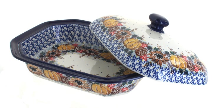 Detail image of Ceramika Artystyczna Harvest Bounty Medium Bakeware — Polish Pottery