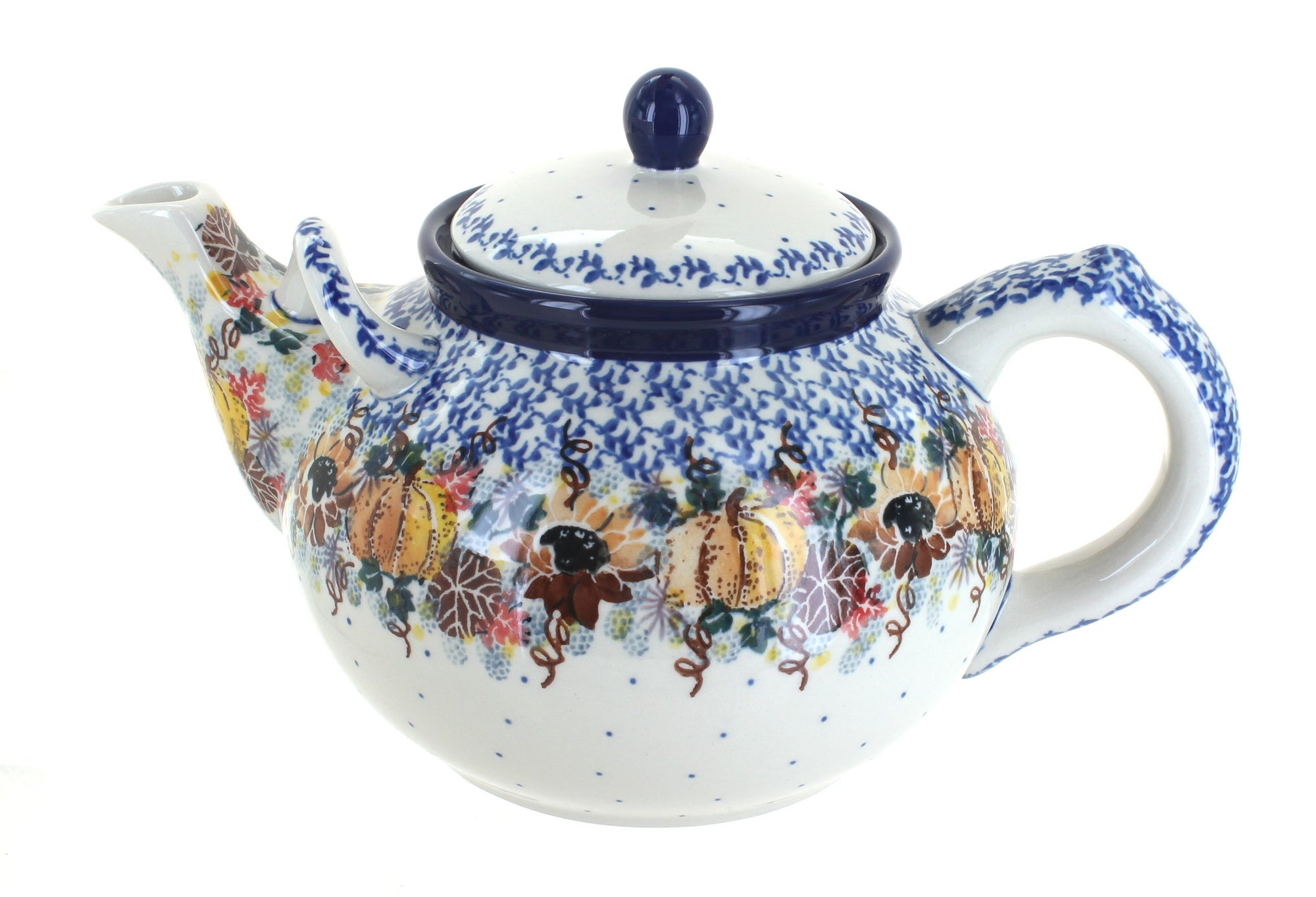 Ceramika Artystyczna Harvest Bounty Teapot — Polish Pottery