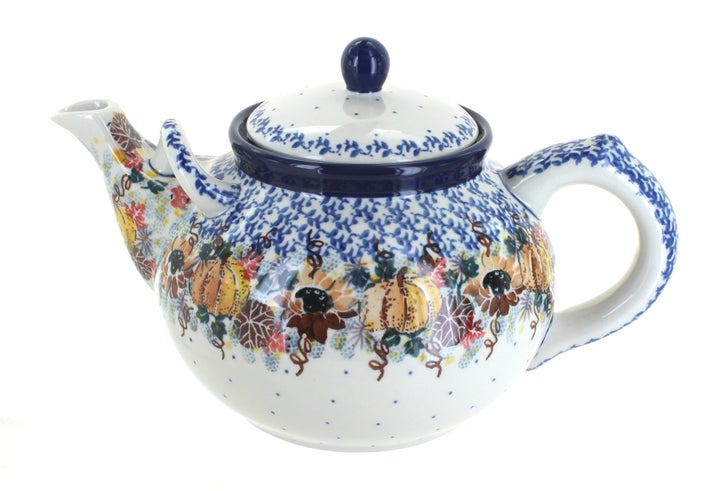 Ceramika Artystyczna Harvest Bounty Teapot — Polish Pottery
