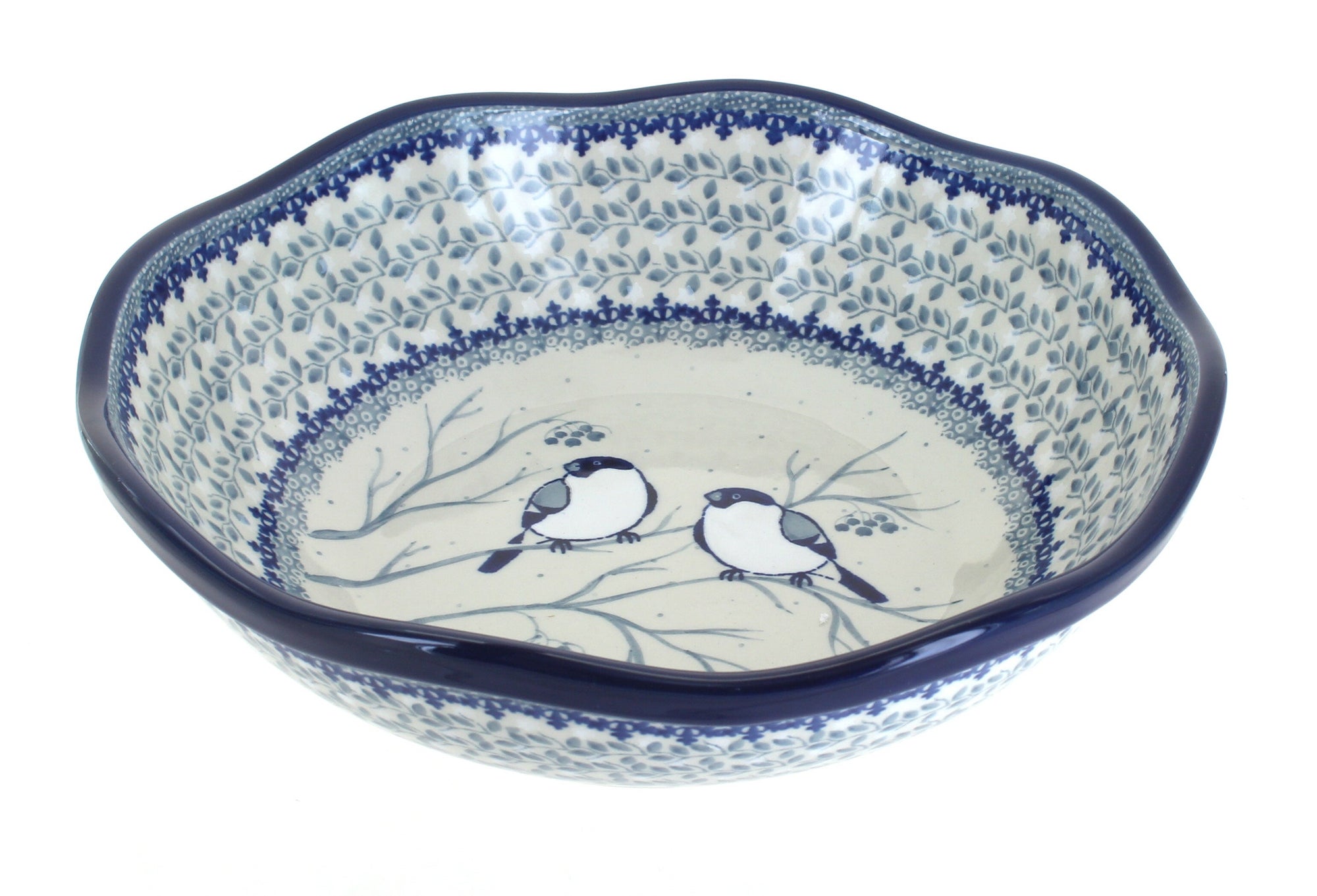Ceramika Artystyczna Bluebird Large Serving Piece — Polish Pottery