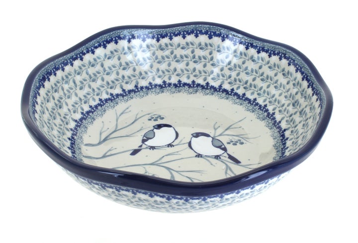 Ceramika Artystyczna Bluebird Large Serving Piece — Polish Pottery