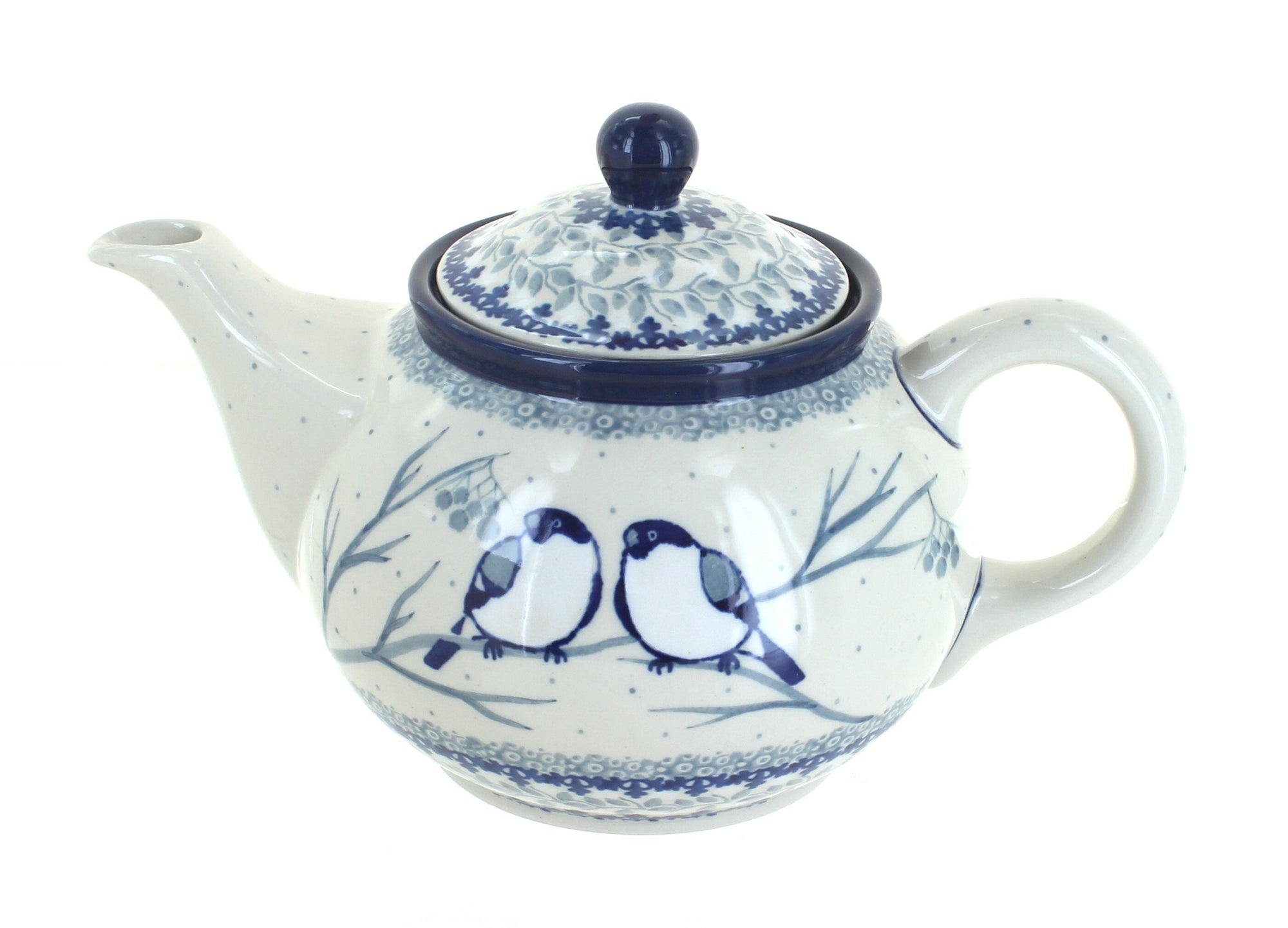 Ceramika Artystyczna Bluebird Teapot — Polish Pottery