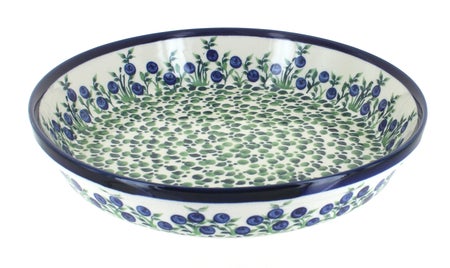 Zaklady Porcelain Vine Pie Plate — Polish Pottery