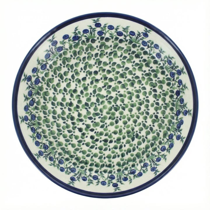 Zaklady Porcelain Vine Pie Plate — Polish Pottery