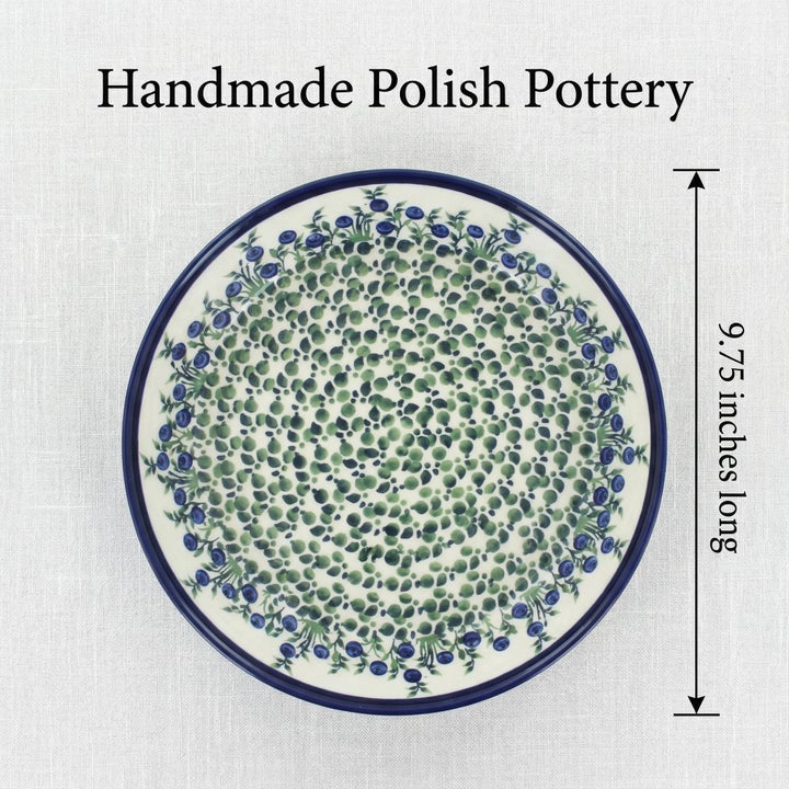 Zaklady Porcelain Vine Pie Plate — Polish Pottery