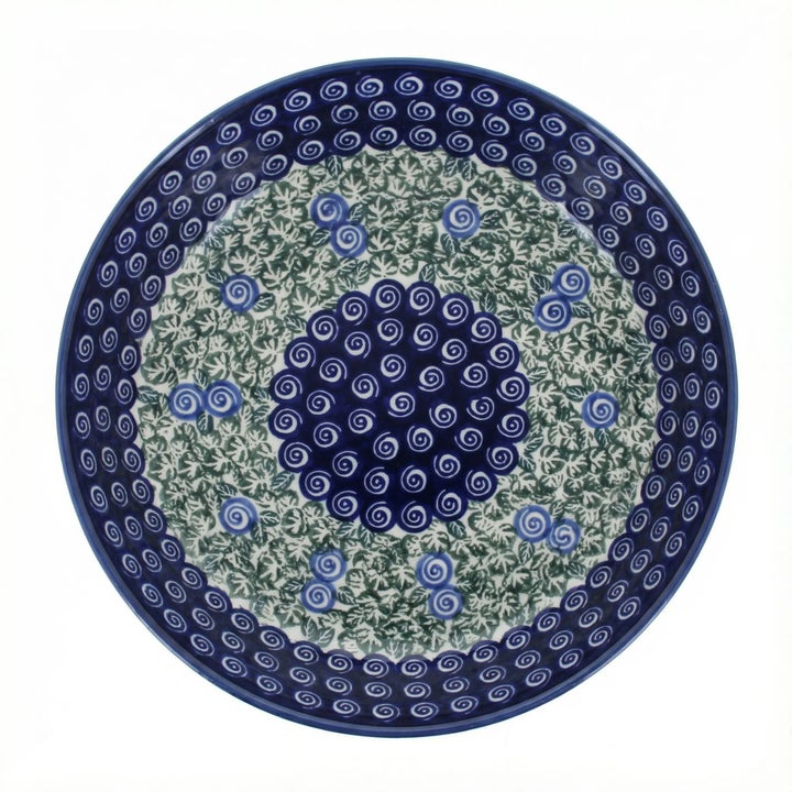 Zaklady Seaside Swirl Pie Plate — Polish Pottery