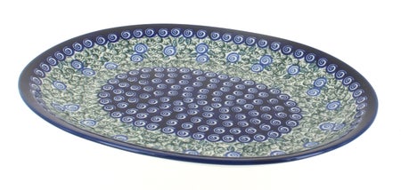 Zaklady Seaside Swirl Large Serving Piece — Polish Pottery
