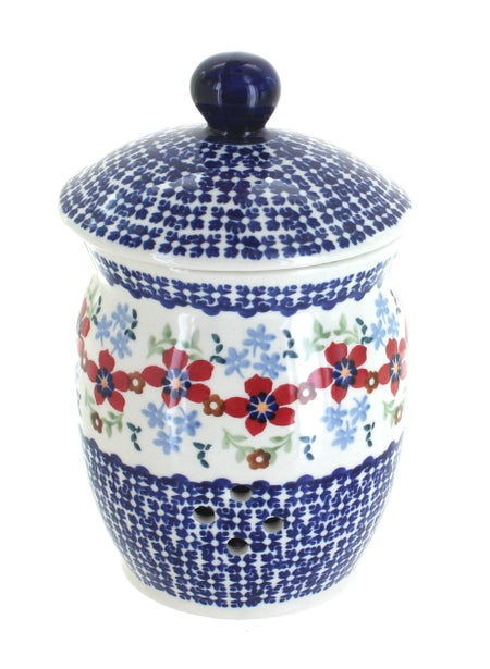 Manufaktura Red Poppy Counter Storage — Polish Pottery