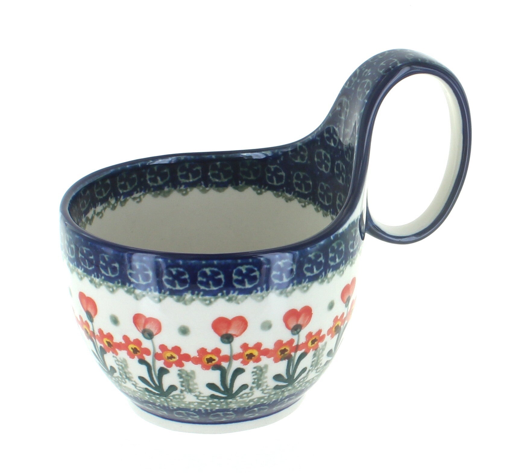 Ceramika Artystyczna Peach Posy Dining Plates & Bowls — Polish Pottery