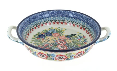 Ceramika Artystyczna Hummingbird Small Bakeware — Polish Pottery