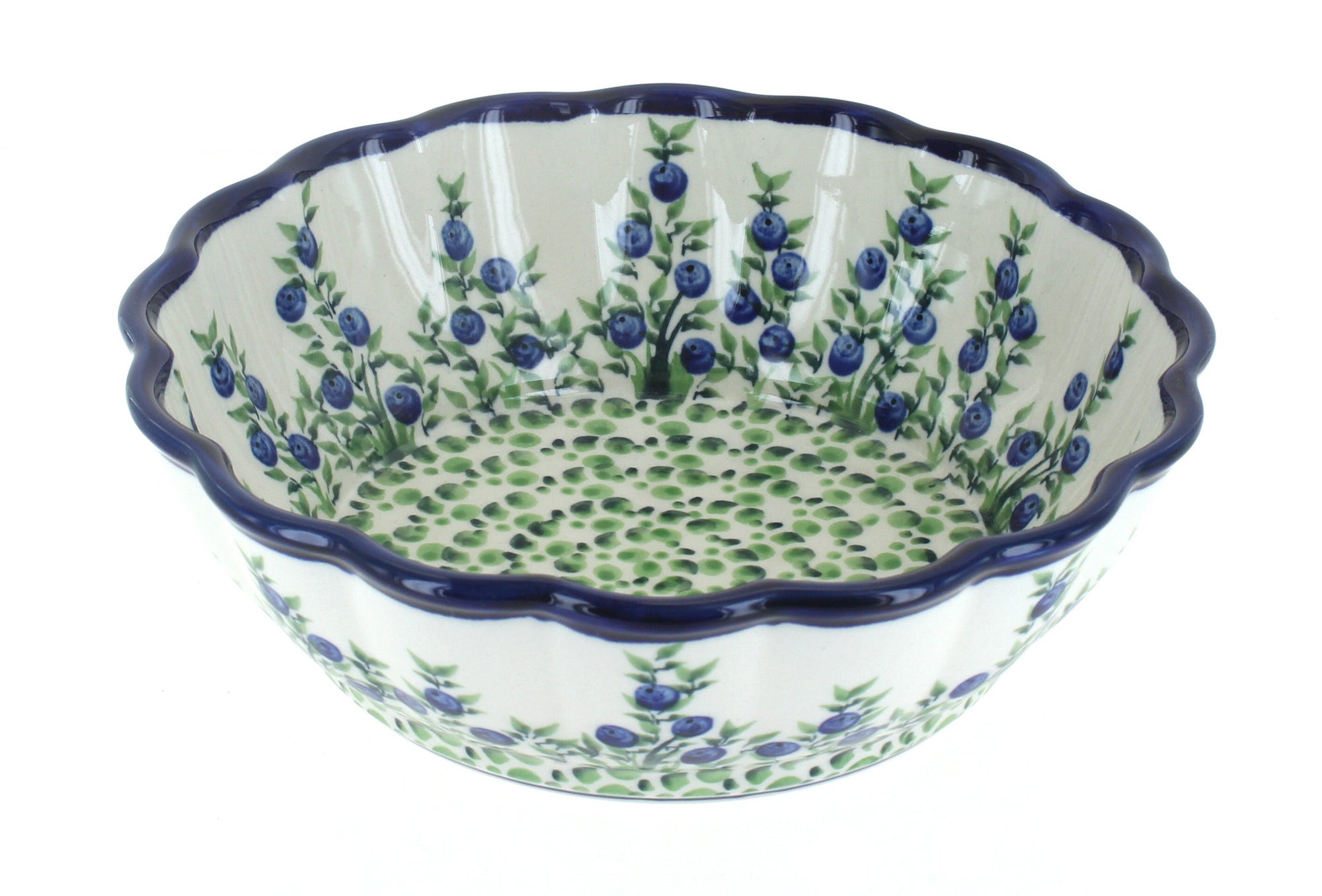 Zaklady Porcelain Vine Medium Serving Piece — Polish Pottery