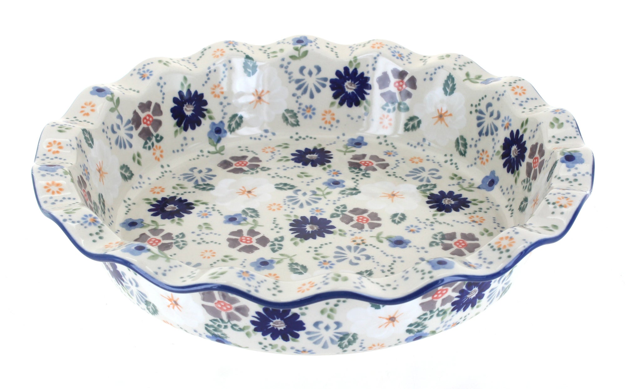 Manufaktura Carnival Pie Plate — Polish Pottery