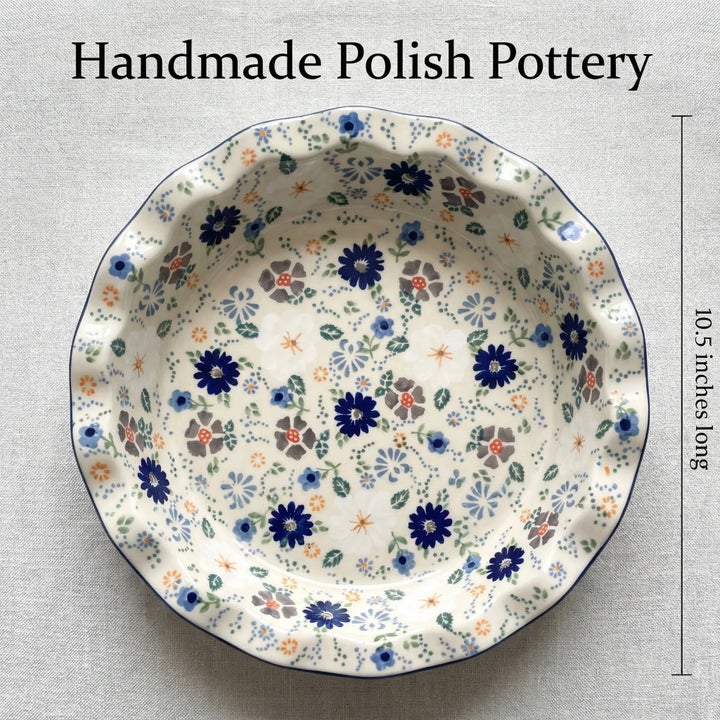 Manufaktura Carnival Pie Plate — Polish Pottery