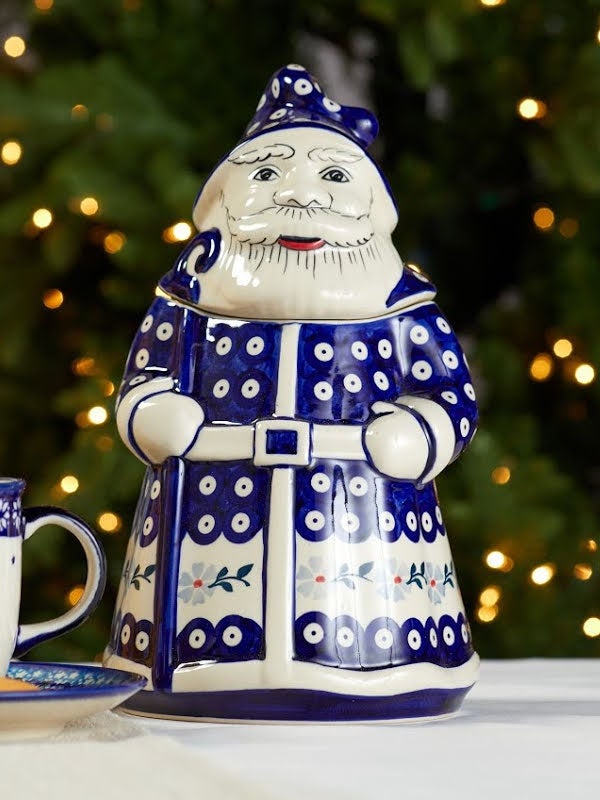 Manufaktura Blue Violet Counter Storage — Polish Pottery