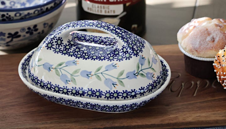 Manufaktura Tulip Butter Dish — Polish Pottery