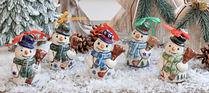 Vena Holiday Pine Christmas Ornament — Polish Pottery