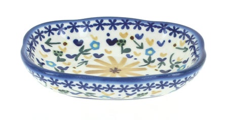 WR Unikat Yellow Daisy Bathroom Accessories — Polish Pottery