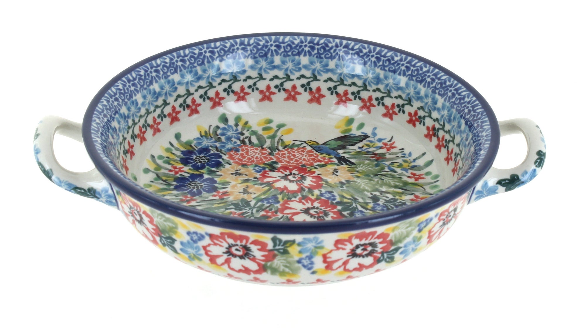 Ceramika Artystyczna Hummingbird Small Bakeware — Polish Pottery