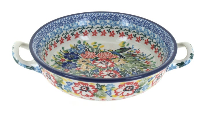 Ceramika Artystyczna Hummingbird Small Bakeware — Polish Pottery