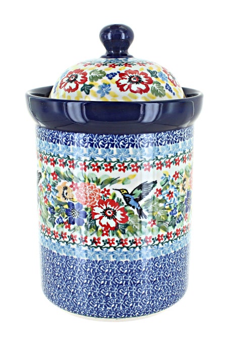 Ceramika Artystyczna Hummingbird Counter Storage — Polish Pottery