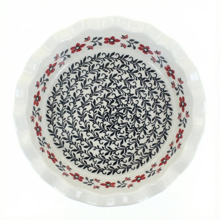Manufaktura Scarlett Ivy Pie Plate — Polish Pottery