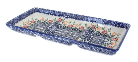 Manufaktura Garden Bouquet Large Serving Piece — Polish Pottery