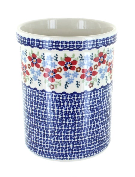 Manufaktura Red Poppy Counter Storage — Polish Pottery