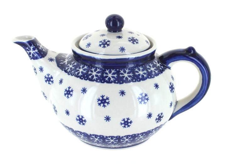Manufaktura Snow Flurry Teapot — Polish Pottery