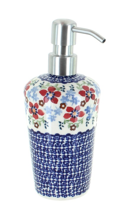 Manufaktura Red Poppy Bathroom Accessories — Polish Pottery