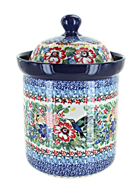 Ceramika Artystyczna Hummingbird Counter Storage — Polish Pottery