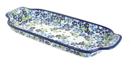 Zaklady Vintage Violet Medium Serving Piece — Polish Pottery