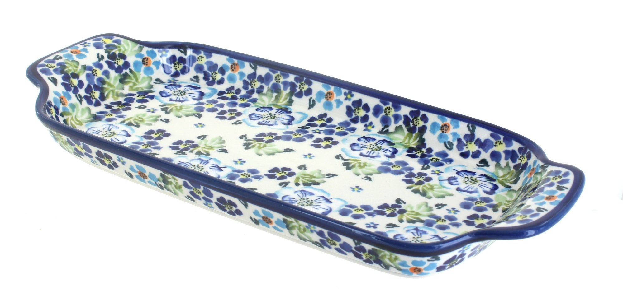 Zaklady Vintage Violet Medium Serving Piece — Polish Pottery