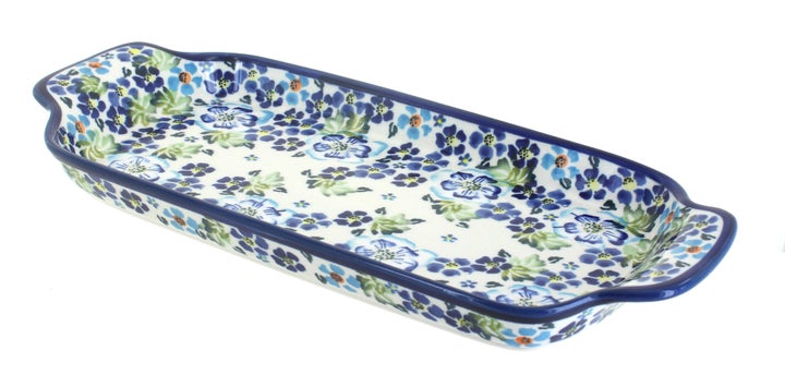 Zaklady Vintage Violet Medium Serving Piece — Polish Pottery