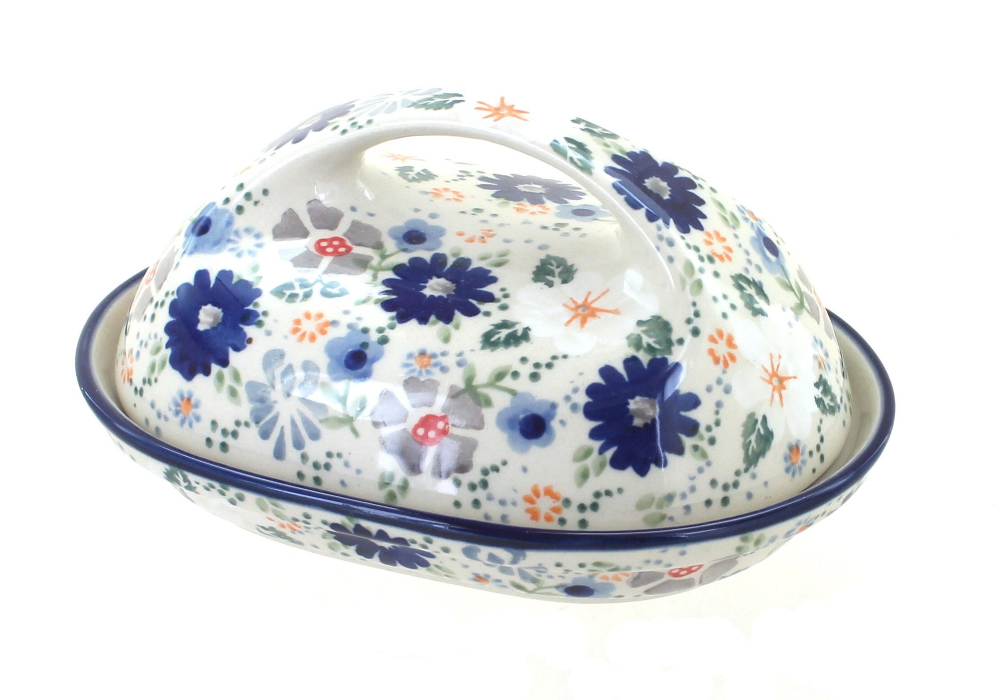 Manufaktura Carnival Butter Dish — Polish Pottery