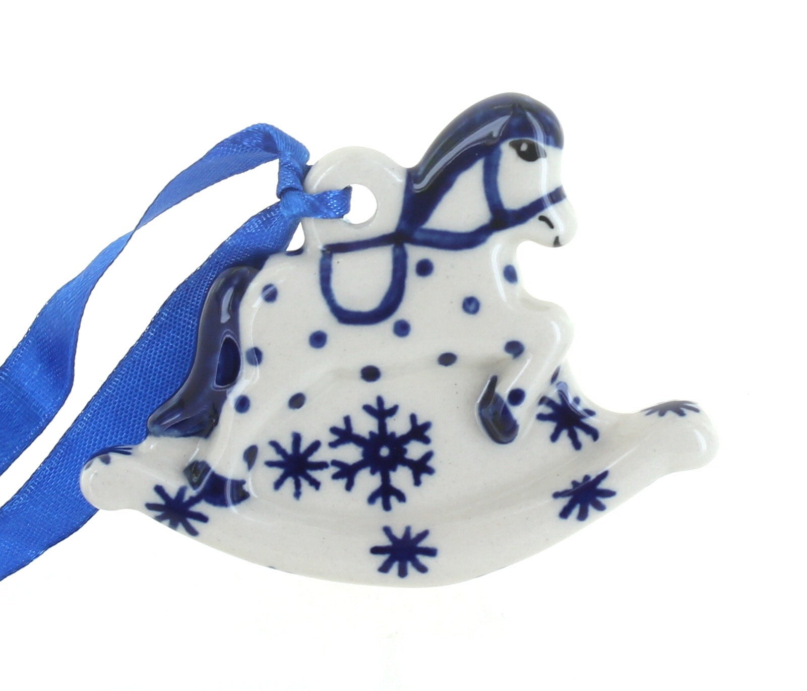Manufaktura Snow Flurry Christmas Ornament — Polish Pottery