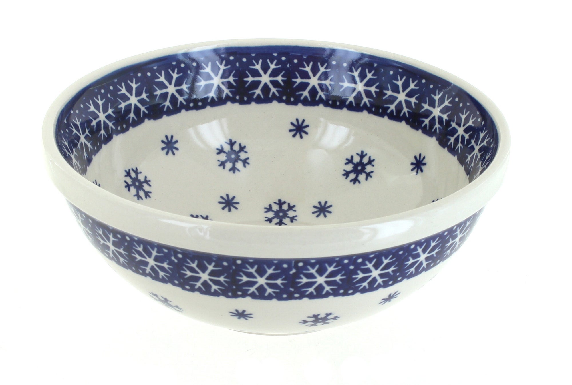 Manufaktura Snow Flurry Dining Plates & Bowls — Polish Pottery