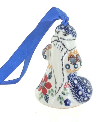 Manufaktura Red Daisy Christmas Ornament — Polish Pottery