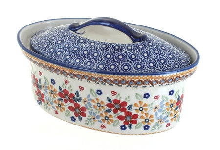 Manufaktura Red Daisy Small Bakeware — Polish Pottery