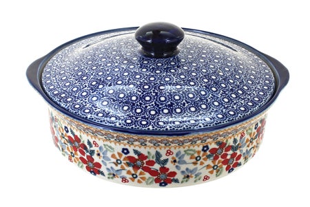 Manufaktura Red Daisy Large Bakeware — Polish Pottery