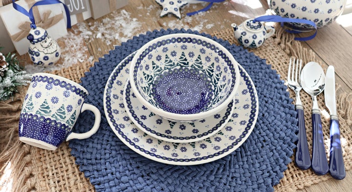 Manufaktura Festive Fir Mug — Polish Pottery