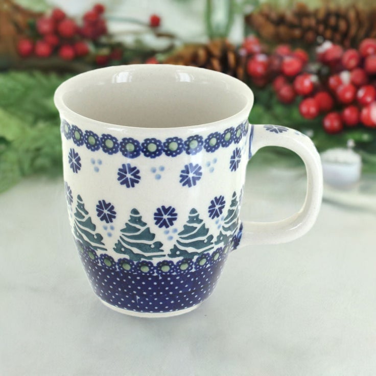 Detail image of Manufaktura Festive Fir Mug — Polish Pottery