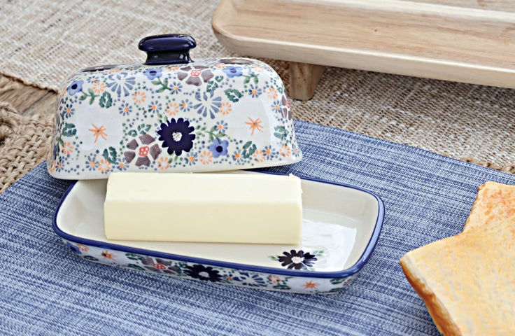 Detail image of Manufaktura Carnival Butter Dish — Polish Pottery