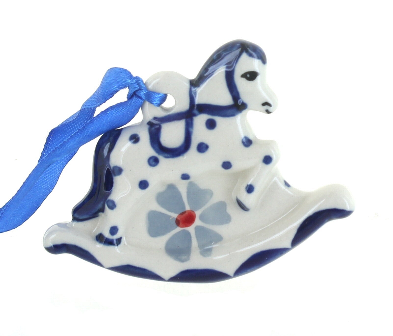 Manufaktura Blue Violet Christmas Ornament — Polish Pottery