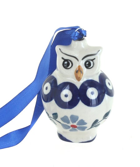 Manufaktura Blue Violet Christmas Ornament — Polish Pottery