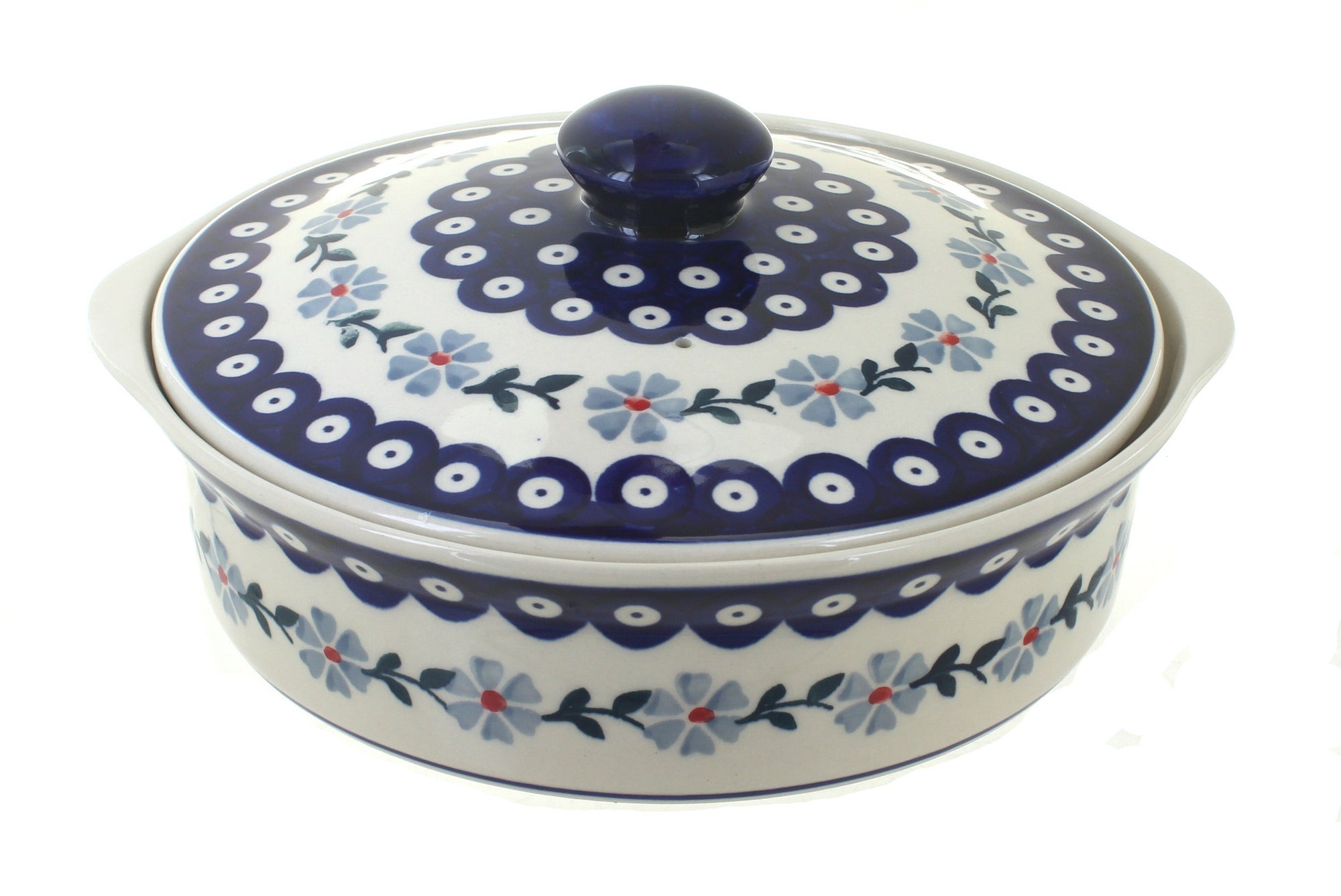 Manufaktura Blue Violet Large Bakeware — Polish Pottery