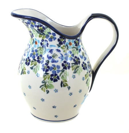 Zaklady Vintage Violet Pitcher — Polish Pottery