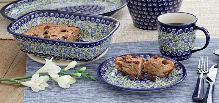 Detail image of Zaklady Seaside Swirl Mug — Polish Pottery