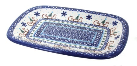 Vena Noel Nights Medium Serving Piece — Polish Pottery