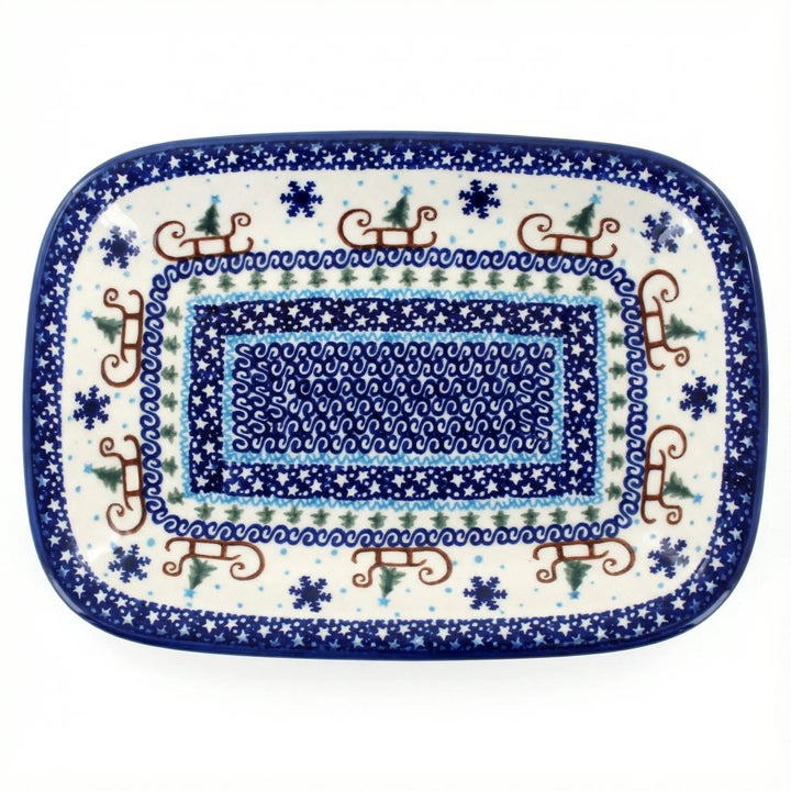 Vena Noel Nights Medium Serving Piece — Polish Pottery
